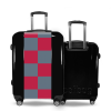 Valise Damier_rouge_gris