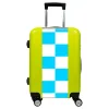 Valise Damier_bleu Vert