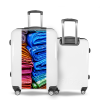 Valise Tissus_Multicolores Blanc