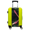 Valise Flamand rose Jungle Vert