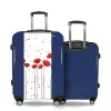 Valise Grands_Coquelicots Bleu