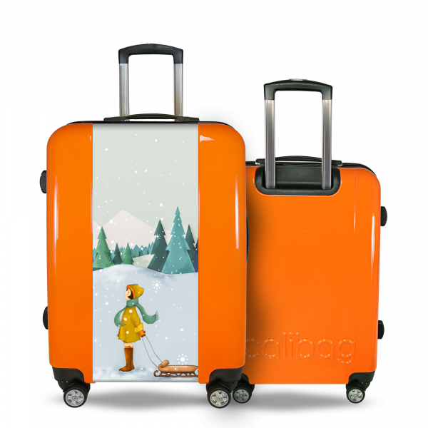 Valise Fille_sous_la_neige