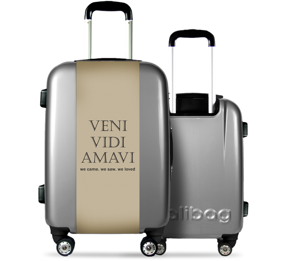 Grey Suitcase Veni Vidi Amavi