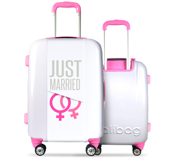 "She's Just Married" Suitcase 