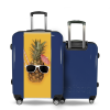 Valise Ananas Lunette valise personnalisée Bleu