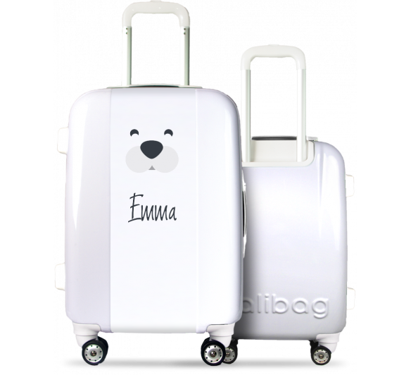 Valise Enfant Ours Blanc Calibag Valises Calibag Valise Enfant Ours Blanc Calibag Valises Calibag
