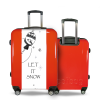 Valise Let_it_snow Rouge