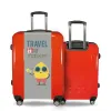 Valise Citron voyageur Rouge