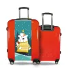 Valise Famille ours sous la neige