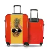 Valise Ananas Lunette valise personnalisée Rouge