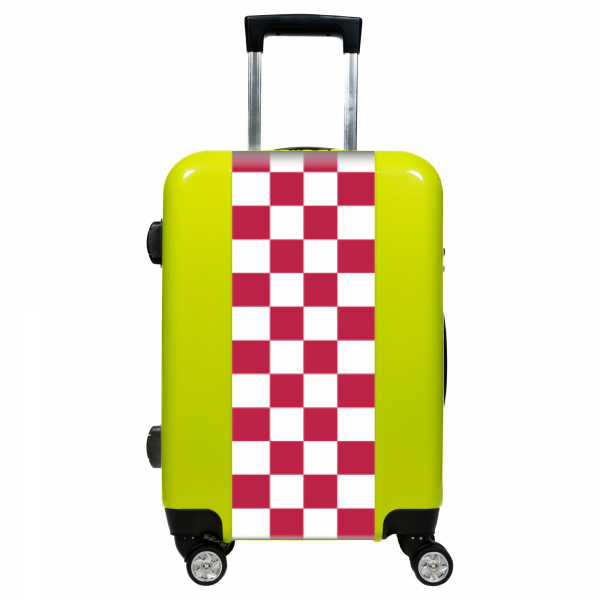 Valise Petit_damier_rouge