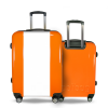 Valise Petit_damier_blanc Orange