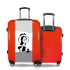 Valise Femme_à_Chapeau Rouge