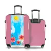 Valise Aquarelle Coquelicots Rose