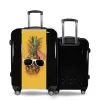 Valise Ananas Lunette valise personnalisée Noir