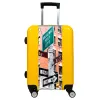 Valise Poteaux New York Jaune