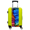 Valise Tissus_Multicolores Vert