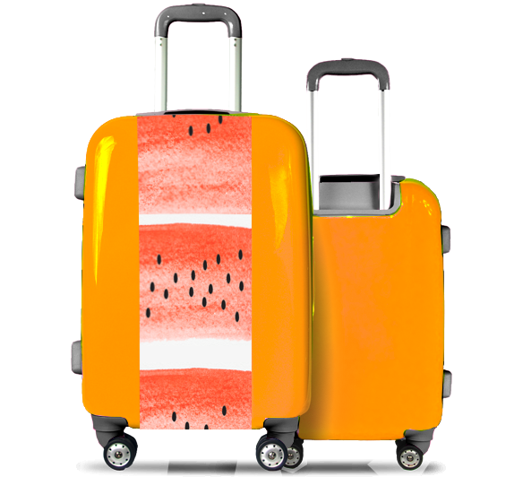 Orange Suitcase Heart of Watermelon