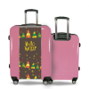 Valise Sapins_de_Noël_multicolores Rose