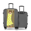 Valise Fille_Heureuse Gris