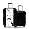 Valise Fille_et_Animaux Noir