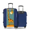 Valise Girafe_Amusante Bleu