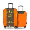 Valise Sapins_de_Noël_multicolores Orange