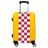 Valise Petit_damier_rouge Jaune