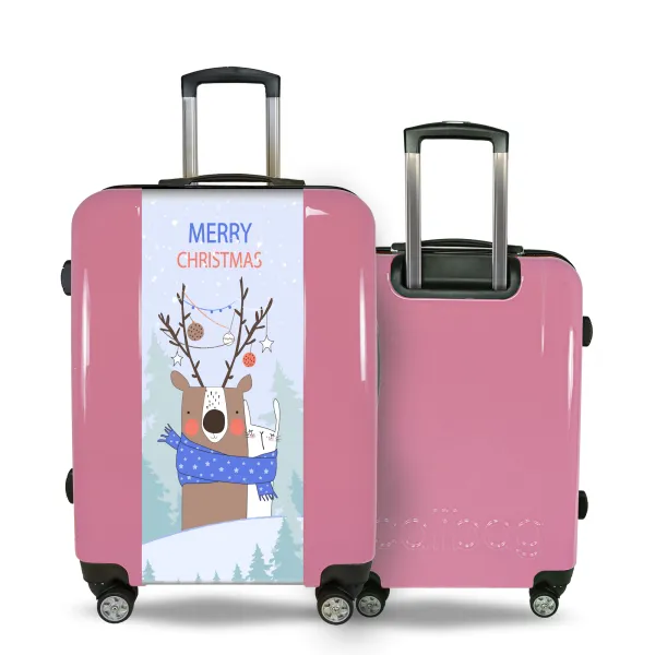 Valise Renne et Lapin de Noël