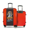 Valise Valise personnalisée chien avec lunettes Rouge