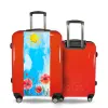 Valise Aquarelle Coquelicots Rouge