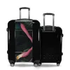 Valise Flamand rose Jungle Noir