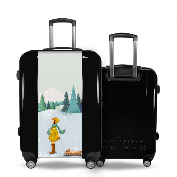 Valise Fille_sous_la_neige