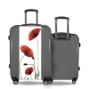 Valise Valise Herbier coquelicot Gris