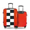 Valise Damier_noir Rouge