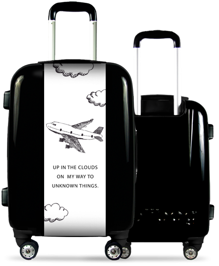 Black Suitcase Airplane