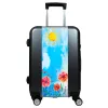 Valise Aquarelle Coquelicots Gris