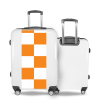 Valise Damier_orange Blanc