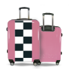 Valise Damier_noir Rose