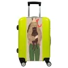 Valise Fille_Avec_Chat Vert