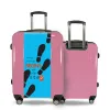 Valise Empreintes_de_Pas Rose