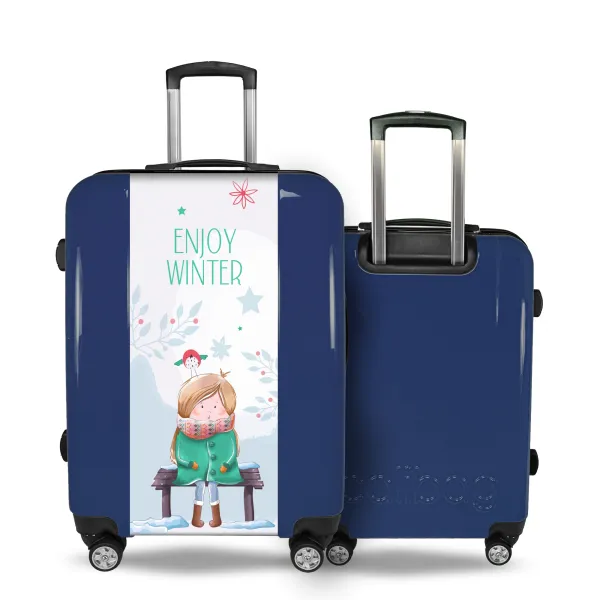 Valise Petite Fille en Hiver