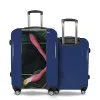 Valise Flamand rose Jungle Bleu