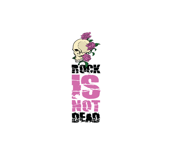 Rock is not dead Rose Blanc