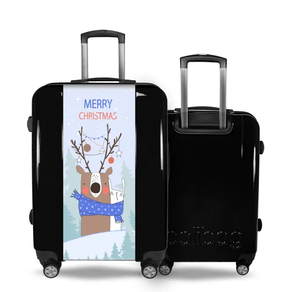 Valise Renne et Lapin de Noël