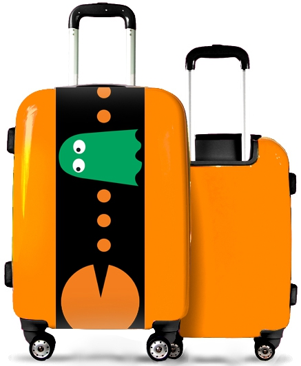 Orange Suitcase PacMan