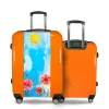 Valise Aquarelle Coquelicots Orange