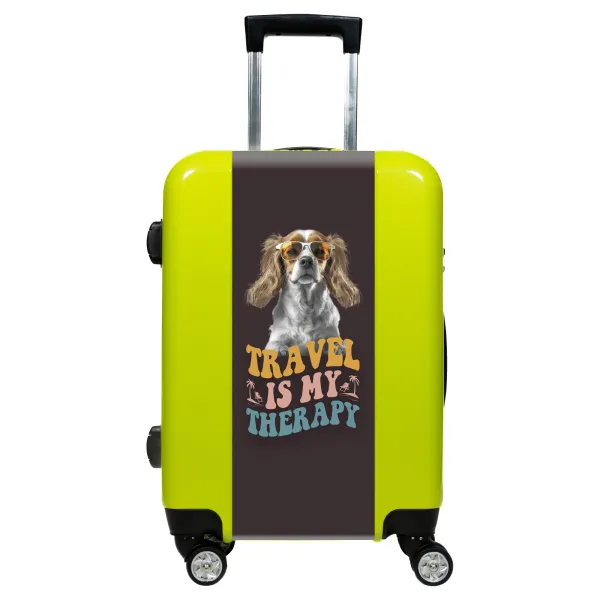 Valise Valise personnalisée chien avec lunettes