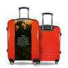 Valise Planisphere Rouge