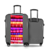 Valise Toiles_multicolores Gris